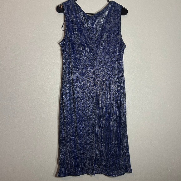 R&M Richards Sparkly Sheath Dress Party Cocktail Evening Plus Size 12 - Picture 3 of 7